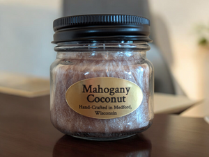 Mahogany Coconut Palm Wax Candle