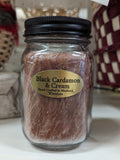 Black Cardamon & Cream Palm Wax Candle