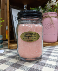 Bergamot Grapefruit Palm Wax Candle