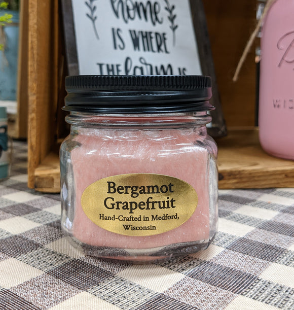 Bergamot Grapefruit Palm Wax Candle